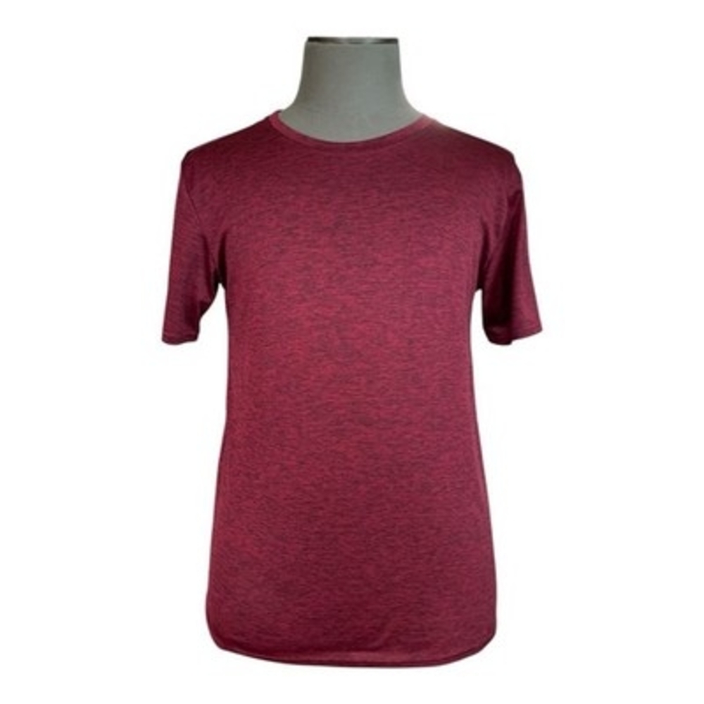 Real Essentials Mens L Active Dry-Fit Moisture Wicking Stretch T-Shirt Red NWOT